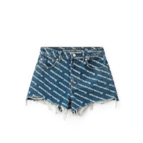 Denim Shorts Alexander Wang , Blue , Dames