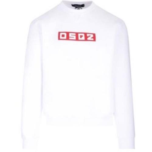Stijlvolle Sweaters Collectie Dsquared2 , White , Heren