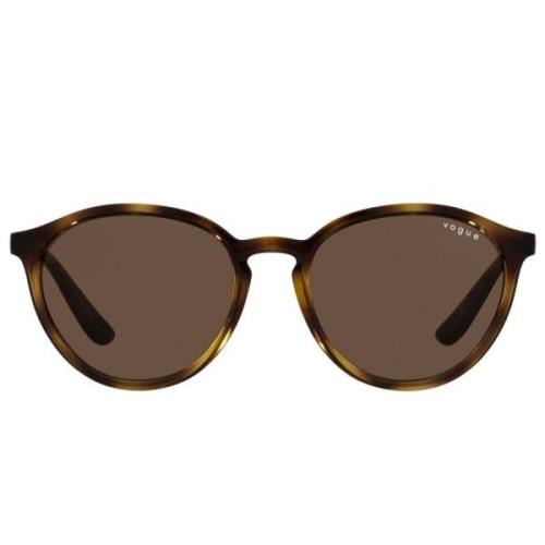 Dark Havana/Brown Sunglasses Vogue , Multicolor , Dames