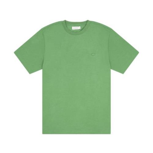 Korte Mouw T-shirt The GoodPeople , Green , Heren