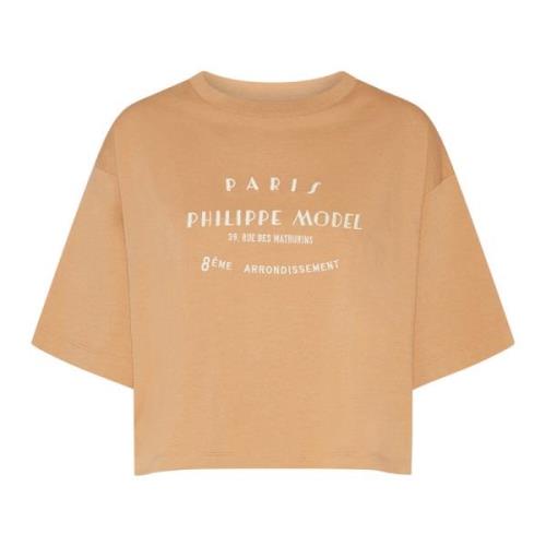 T-Shirts Philippe Model , Beige , Dames