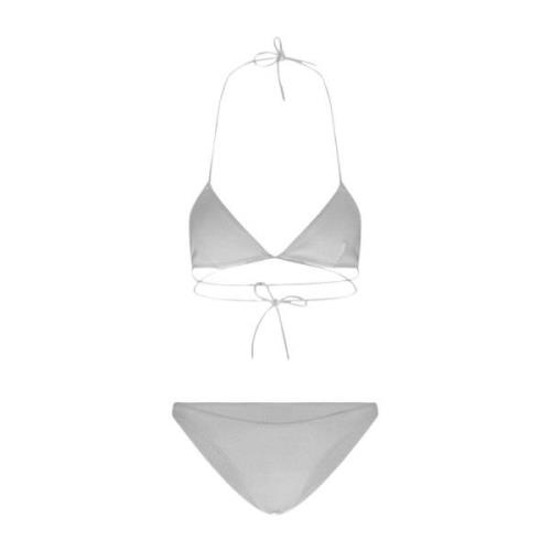 Geribbelde Bikini Strandkleding van Polyamide Lido , Gray , Dames