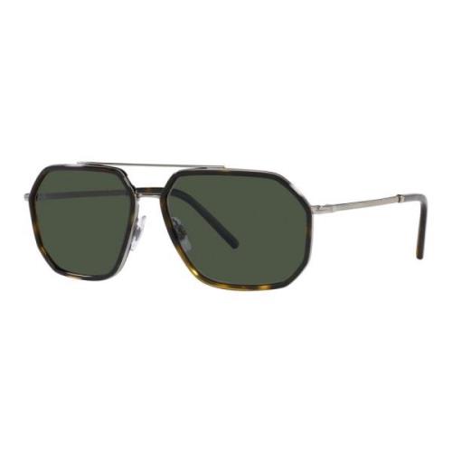 Bronze Havana/Green Sunglasses Dolce & Gabbana , Green , Heren