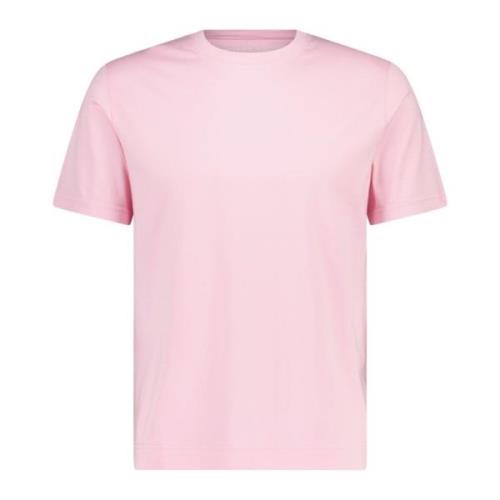 Katoenen T-shirt met ronde hals Fedeli , Pink , Heren