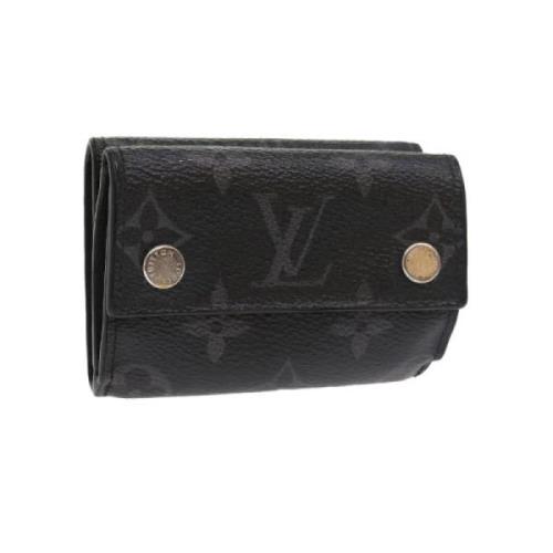 Pre-owned Coated canvas wallets Louis Vuitton Vintage , Black , Dames