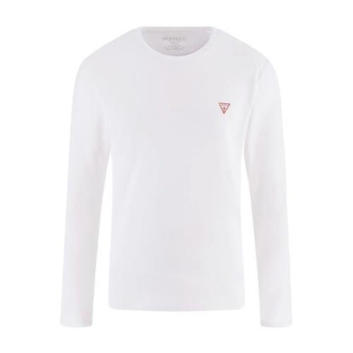 Basis Stretch Longsleeve T-Shirt Guess , White , Heren