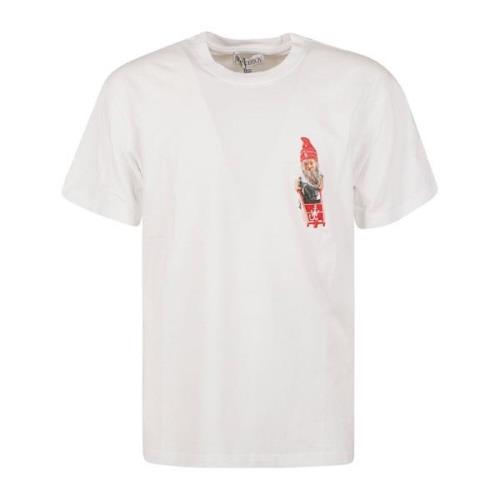 Kabouter Borst Grafische T-shirt JW Anderson , White , Dames