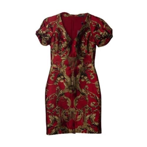 Pre-owned Cotton dresses Alexander McQueen Pre-owned , Red , Dames