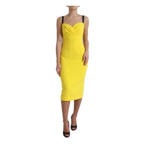 Midi Dresses Dolce & Gabbana , Yellow , Dames