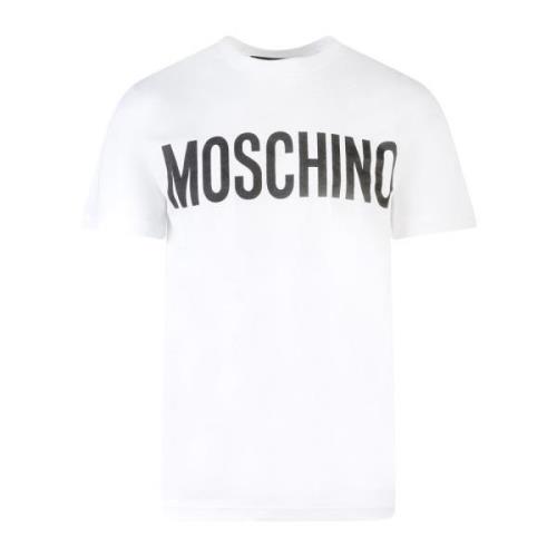 Stijlvolle T-shirts voor mannen en vrouwen Moschino , White , Heren