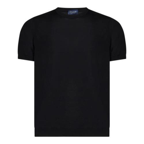 T-Shirts Drumohr , Black , Heren