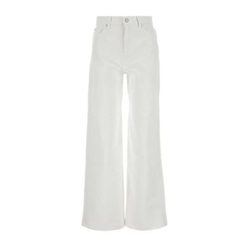 Wide Jeans 7 For All Mankind , White , Dames