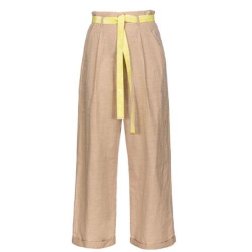 Beige Broek Pinko , Beige , Dames