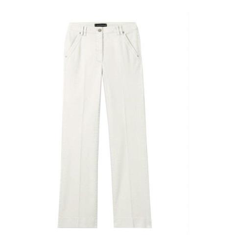 Klassieke Pantalon met Knoopsluiting Luisa Cerano , Beige , Dames