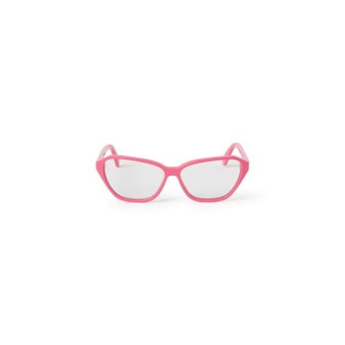 Geometrische Cat-Eye Zonnebril Off White , Pink , Unisex