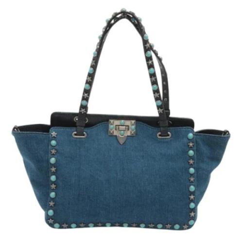 Pre-owned Denim handbags Valentino Vintage , Blue , Dames