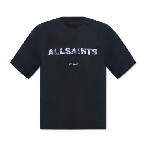 Flocker T-shirt AllSaints , Black , Heren