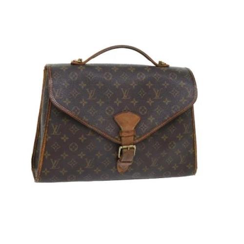 Pre-owned Canvas handbags Louis Vuitton Vintage , Brown , Dames