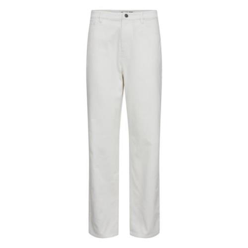 Straight Jeans Designers Remix , White , Dames