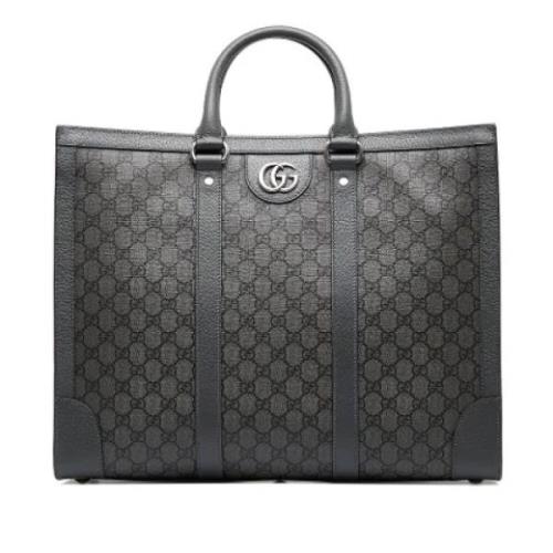 Pre-owned Fabric totes Gucci Vintage , Gray , Dames