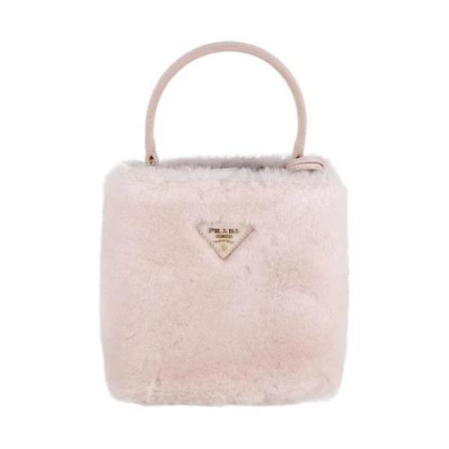 Pre-owned Leather handbags Prada Vintage , Pink , Dames