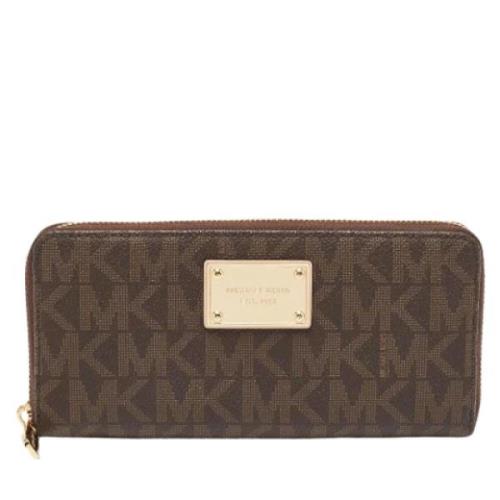 Pre-owned Coated canvas wallets Michael Kors Pre-owned , Brown , Dames