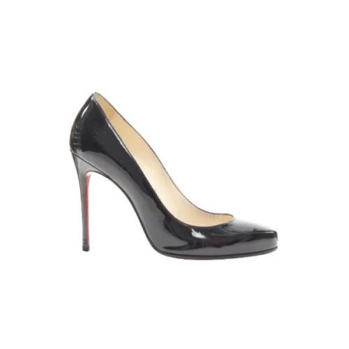 Pre-owned Leather heels Christian Louboutin Pre-owned , Black , Dames