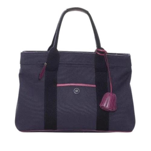 Pre-owned Canvas handbags Loewe Pre-owned , Purple , Dames