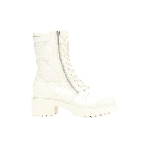 Pre-owned Leather boots Dior Vintage , White , Dames