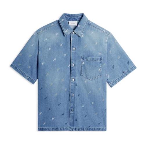 Miles Shirt Axel Arigato , Blue , Heren