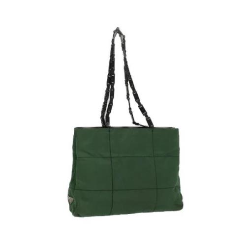 Pre-owned Fabric prada-bags Prada Vintage , Green , Dames