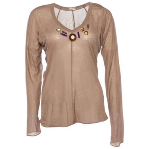 Pre-owned Fabric tops Marni Pre-owned , Brown , Dames