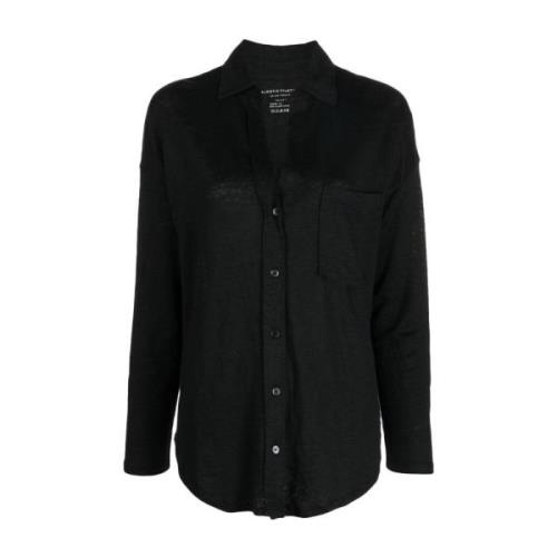 Casual Shirts Majestic Filatures , Black , Dames