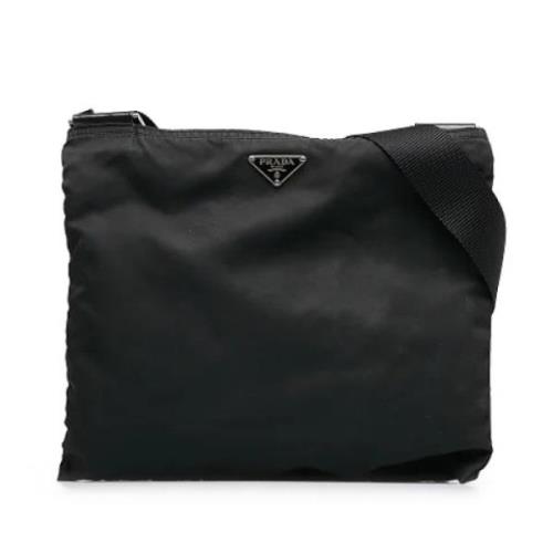 Pre-owned Nylon crossbody-bags Prada Vintage , Black , Dames