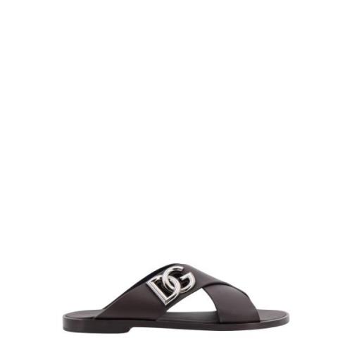 Sliders Dolce & Gabbana , Brown , Heren