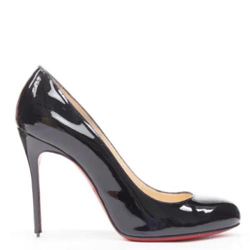 Pre-owned Leather heels Christian Louboutin Pre-owned , Black , Dames