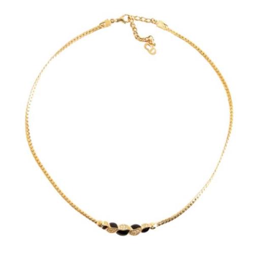 Pre-owned Yellow Gold necklaces Dior Vintage , Yellow , Dames