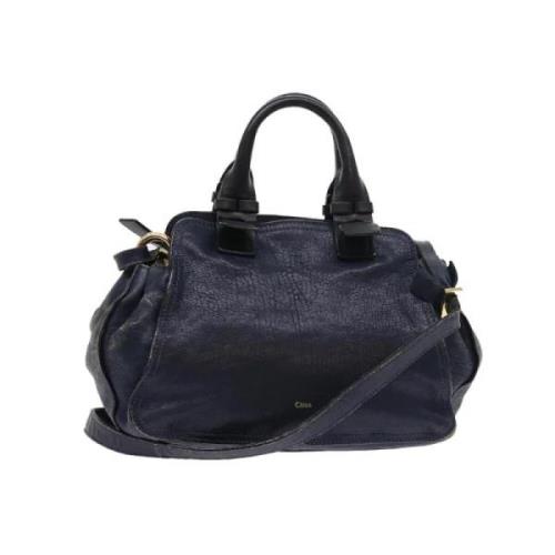 Pre-owned Leather shoulder-bags Chloé Pre-owned , Blue , Dames