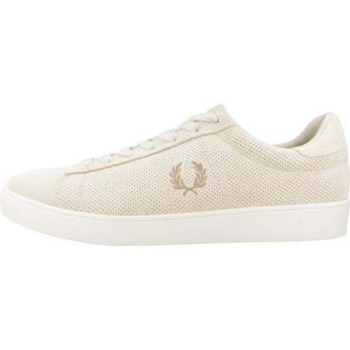 Klassieke Spencer Sneakers voor Mannen Fred Perry , Beige , Heren