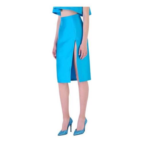 Midi Skirts Silvian Heach , Blue , Dames