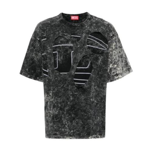 T-Shirts Diesel , Black , Heren