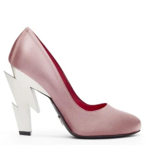 Pre-owned Satin heels Prada Vintage , Pink , Dames
