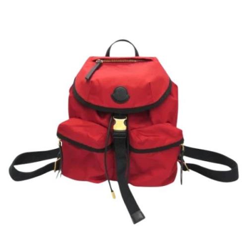 Pre-owned Canvas backpacks Moncler Pre-owned , Red , Dames