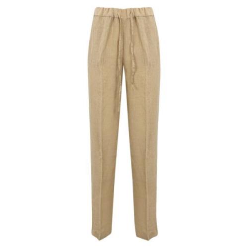 Straight Trousers Re-Hash , Beige , Dames
