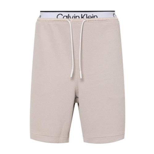 Beige Sport Shorts Calvin Klein , Beige , Heren
