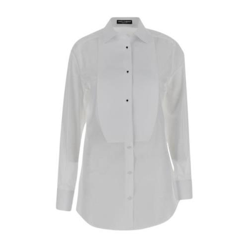 Katoenen shirt in wit Dolce & Gabbana , White , Dames
