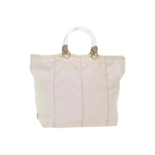 Pre-owned Nylon handbags Prada Vintage , White , Dames