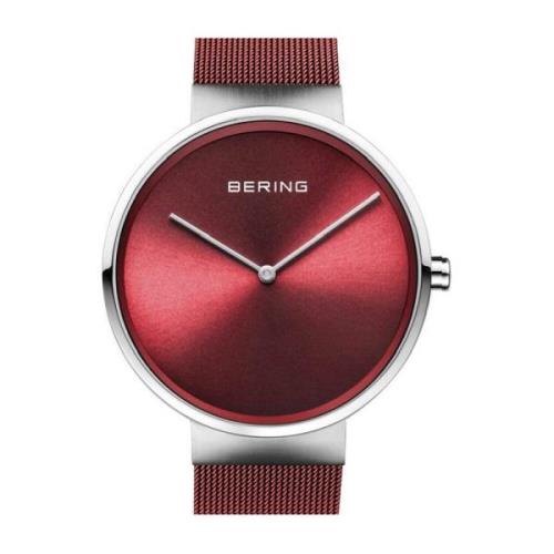 Rood Stalen Dames Quartz Horloge Bering , Gray , Dames