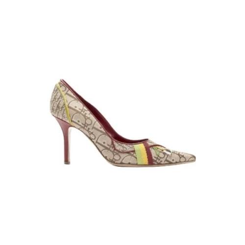 Pre-owned Fabric heels Dior Vintage , Brown , Dames