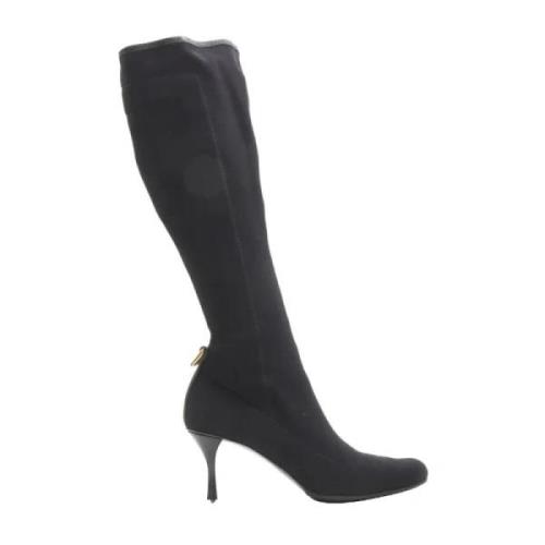 Pre-owned Fabric boots Gucci Vintage , Black , Dames